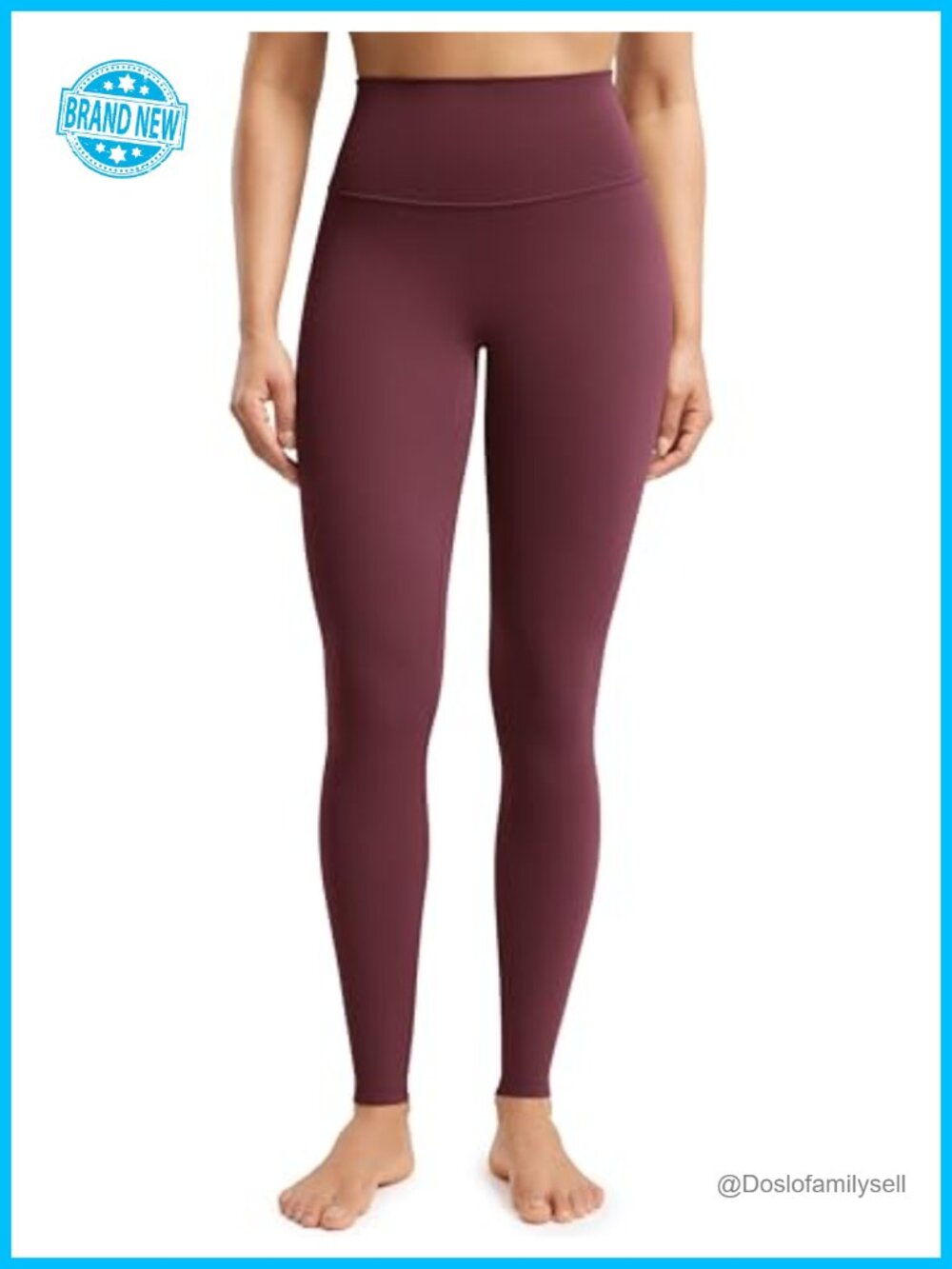No Front Seam Workout Leggings 28" High Waisted Yoga Pants